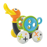Yookidoo - Pull Along Whistling Duck Toy for Ages 12 Months+ - Premium 2-in-1 Baby Toddler Walker Companion with Detachable Bead Coaster Cylinder