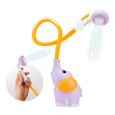 Yookidoo - Purple Elephant Baby Shower for Infants Ages 0-24 Months - IPX7 Waterproof Portable Battery-Operated Bath Pump and Gentle Rinsing Shower Head