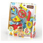 Yookidoo - Ready Freddy Spray 'N' Sprinkle Bath Toy for Ages 3-6 - IPX7 Waterproof Battery-Operated Fire Hydrant Water Circulating Pump with 4 Interchangeable Accessories