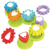 Yookidoo - Shape 'N' Spin Gear Sorter for Ages 12 Months+ - Premium STEM Geometric Shape Sorter with Flexible Modular Base and Spinning Machine Gears