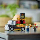LEGO City Burger Van, Food Truck Toy for 5 Plus Year Old Boys & Girls, Vehicle Building Toys, Kitchen Playset with Vendor Minifigure and Accessories, Imaginative Play Gifts for kids 60404