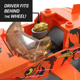 MATTEL - Mega Hot Wheels Smash & Crash Tiger Shark Chomp Course Construction Set Toys