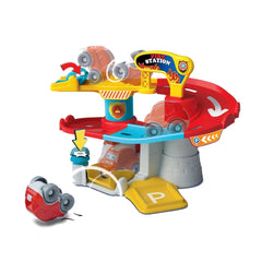 Baby-Clementoni - Fire-Station - Toy-Race-Car-&-Track-Sets