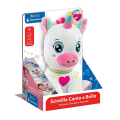 Baby Clementoni - Scintilla Unicorno Canta E Brilla Baby Activity Toys - Italian Edition