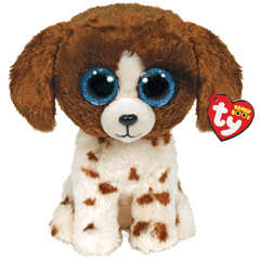 TY - Beanie Boos Muddles Brown and White Dog Plush 15 cm