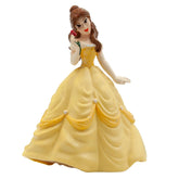 Bullyland Disney Belle toy figure, 10.5 cm, features a yellow satin dress, brown hair, and intricate white ruffles.