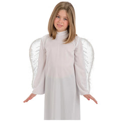 Carnival Toys - Enchanting White Angel Wings 50 X 46 Cm For Imaginative Play - Pretend Professions And Role Playing