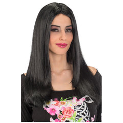 Carnival Toys - Long Straight Black Wig For Dress Up Fun And Creative Role Play - Pretend Professions And Role Playing