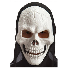 Carnival Toys - Skeleton Mask With Hood For Spooky Dress Up Fun - Pretend Professions And Role Playing