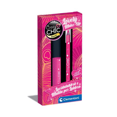 Clementoni - Creazy-Chic-Lipgloss-and-Lip-Pencil-Strawberry-Color-Makeup-Set