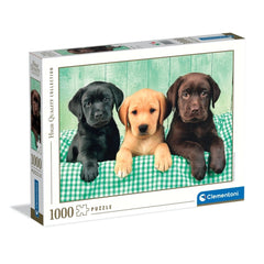Clementoni High Quality Collection - Three Labs Puppies 1000 Pcs Puzzle