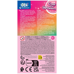 Clementoni - IDEA Create Your Highlighters Trandy Animals - Arts & Crafts