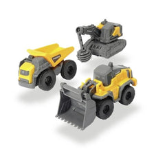 Dickie - Volvo Micro Builders 3 Pcs Pack Play Vehicles