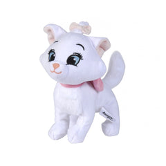 Disney Classic Plush Character is a cute white stuffed cat with pink accents, large eyes, and a fluffy tail.