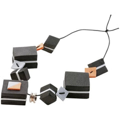 Folia Basic Foam Rubber Kit includes gray, black, and orange felt squares, metal rings, and plastic connectors arranged centr