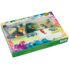 Folia Hobby Set Antik Window Color kit in vibrant green packaging features colorful illustrations and a clear plastic window.