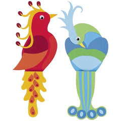Folia Jumbo Bastelbox features a glossy-finished red bird with yellow head and tail, set against a plain white background.