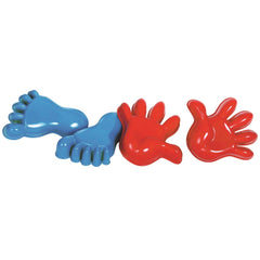 Gowi - Sand Mold Hands & Feet - 4 Piece Set In The Net - Beach & Sand Toys
