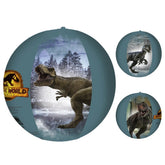 Happy People Jurassic World Water Ball 29 cm in retail packaging with a dinosaur, blue gradient background, and yellow text.