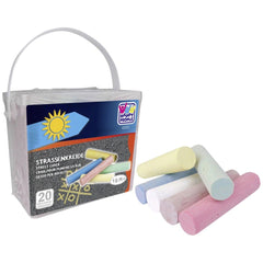 Happy People - Street Chalk 20 Pcs Set In Square Plastic Box