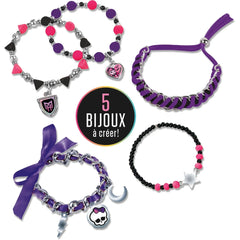 LANSAY My Charms Bracelets featuring a metal chain adorned with various colorful plastic charms like hearts, skulls, and star