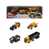 Majorette - Volvo Construction 4-teiliges Set - Spielzeugfahrzeuge