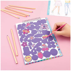 Make It Real - Fashion Design Sketchbook Art Groovy Vibes - Arts & Crafts