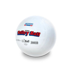 Mondo America Volley Ball 20 cm features a smooth white surface with centered red, blue, and black logos and text.