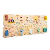 New Classic Toys - Zahlenpuzzle - Bauernhof - Lernspielzeug