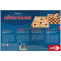 Noris - Deluxe - Morris & Checkers - Board Games - International Edition - Board Games
