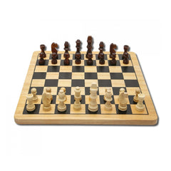 Noris - Deluxe Wooden - Chess & Checkers - Board Games - International Edition - Board Games
