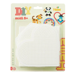 Pet Hama Iron-on Bead Boards retail packaging features colorful text on matte cardboard with a transparent plastic window.