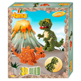 Set de perles à repasser Pet Hama - Dino 3D 2500 pièces.