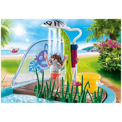 Playmobil Family Fun Swimming Pool With Water Splash - 70610