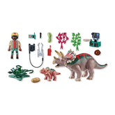 PLAYMOBIL - Triceratops-Familien-Spielsets