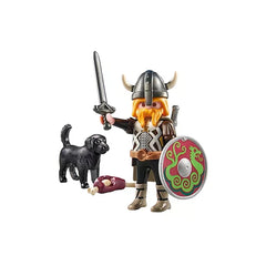 PLAYMOBIL - Viking-with-Guard-Dog - Toy-Playsets