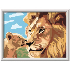 Ravensburger - CreArt Animals Lion with Baby - Arts & Crafts