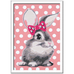 Ravensburger - Creart Cuddly Bunny With Glitter - Painting By Numbers - Arts & Crafts