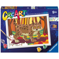 Ravensburger - Creart Lynx In The Woods - Painting By Numbers - Arts & Crafts