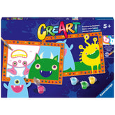 Ravensburger - Creart Monstres Silly - Peinture par Numéros - Loisirs Créatifs