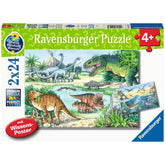 Ravensburger - Dinosaurier - Ihre Lebensräume - 2x24 Teile - Puzzles