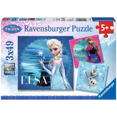 Ravensburger - Frozen - Elsa Anna And Olaf - 3x49 Pieces - Puzzles