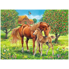 Ravensburger - Horse Happiness On The Meadow - 100 Pieces - Puzzles