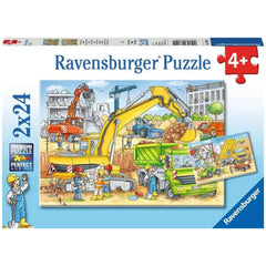 Ravensburger - Lots To Do On The Construction Site - 2x24 Pieces - Puzzles