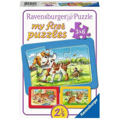 Ravensburger - Meine ersten Puzzles - Tierfreunde - 3X6 Teile - Puzzles