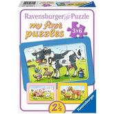 Ravensburger - My First Puzzles - Good Animal Friends - 3X6 Pieces - Puzzles
