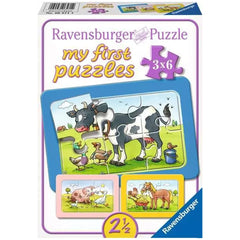 Ravensburger - My First Puzzles - Good Animal Friends - 3X6 Pieces - Puzzles