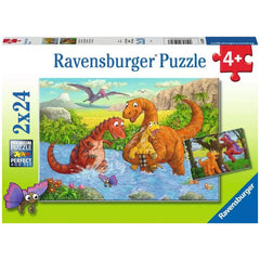 Ravensburger - Playing Dinosaurs - 2x24 Pieces - Puzzles