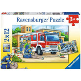 Ravensburger - Polizei und Feuerwehr - 2x12 Teile - Puzzles
