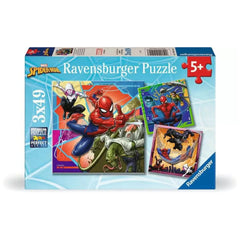 Ravensburger - Puzzle 3x49 Pieces Marvel Spider-Man - Puzzles